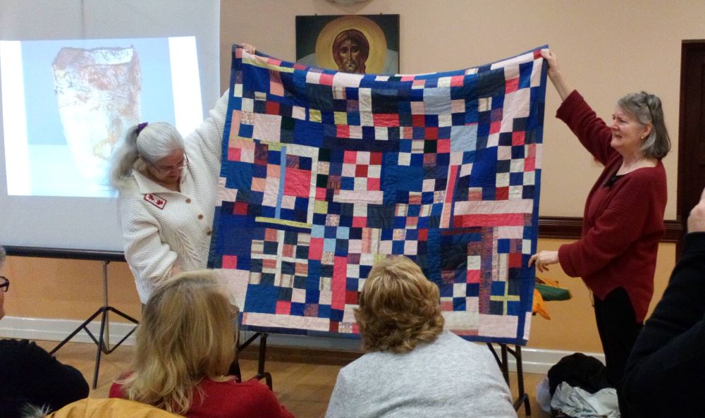 Improvisational quilt by Helen O'Shea